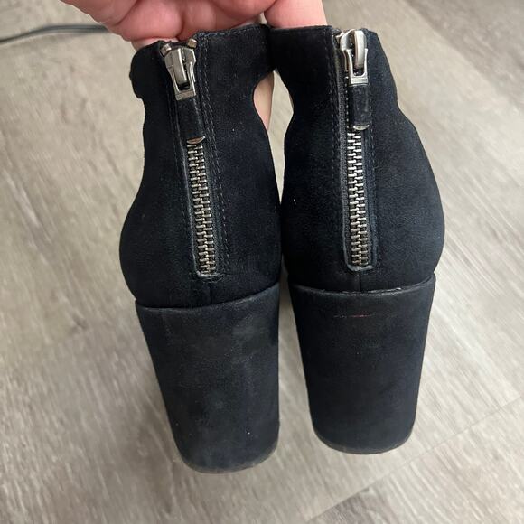Eileen Fisher Matty Suede Platform Sandal Black Suede Women’s SZ 11 - Picture 6 of 9
